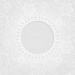 观赏圆形花边帧背景为庆祝活动