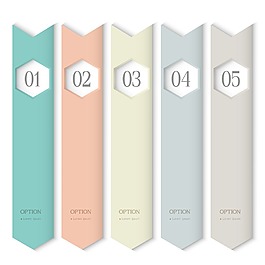 与程式化的箭头垂直设计模板