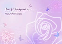 花背景矢量图