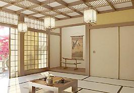 中式休息室模型