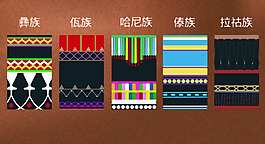 少数民族的矢量图形设计