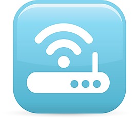 无线互联网WiFi元素光泽图标