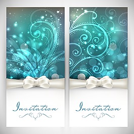 花卉装饰的请柬