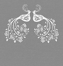 摘要鸟类矢量插画