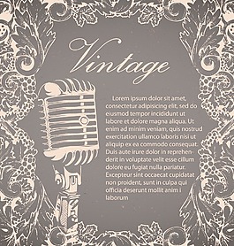 音乐海报矢量插画