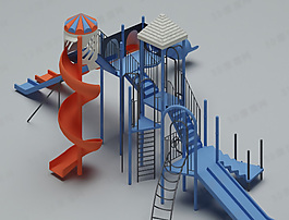 3D滑滑梯模型