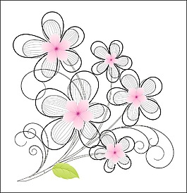 组矢量的花