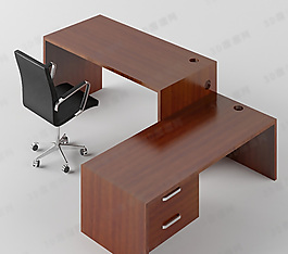 3D桌椅组合模型