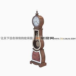 3D落地钟模型