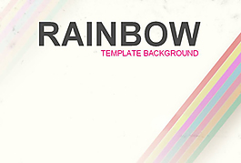 彩虹PPT背景