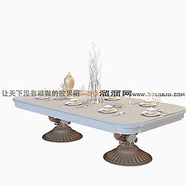 3D餐桌模型