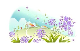 紫色的丁香花