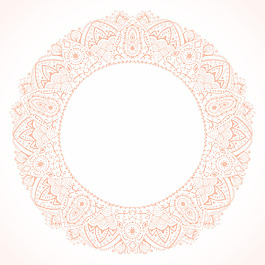 观赏圆形花边帧背景为庆祝活动