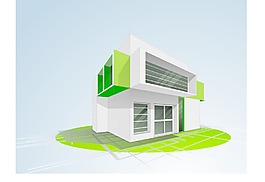 三维概念建筑住宅设计