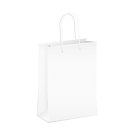 空白的购物纸袋