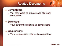 经典红色地球ppt模板