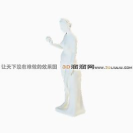 3D雕塑人模型