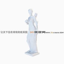 3D雕塑人模型