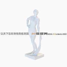3D雕塑人模型