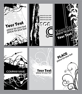 名片模板矢量图