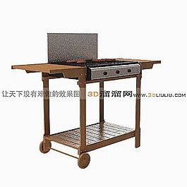 3D烧烤架模型
