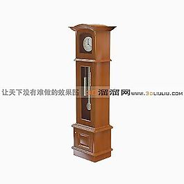 3D落地钟模型