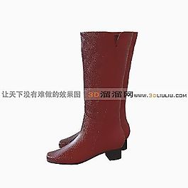 3D女靴鞋模型