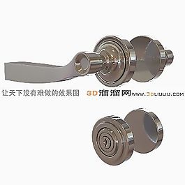 3D门拉手模型