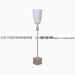 3D铁艺落地灯模型