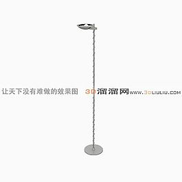 3D铁艺落地灯模型