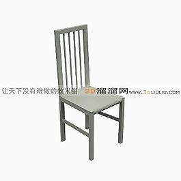 3D高背椅模型