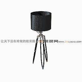 3D铁艺落地灯模型