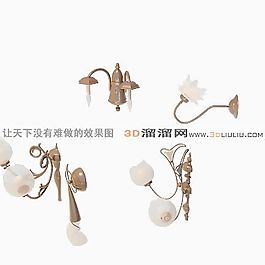 3D壁灯模型