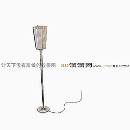 3D铁艺落地灯模型