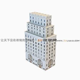 3D住宅楼模型