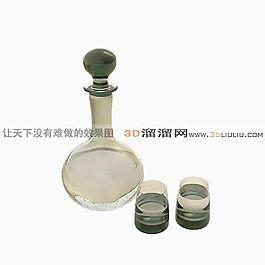 3D酒模型