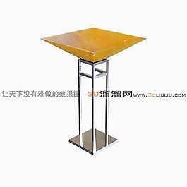 3D铁艺落地灯模型