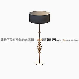 3D铁艺落地灯模型
