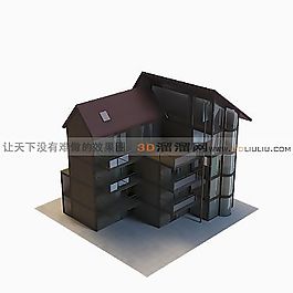 3D住宅楼模型