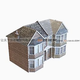 3D住宅楼模型