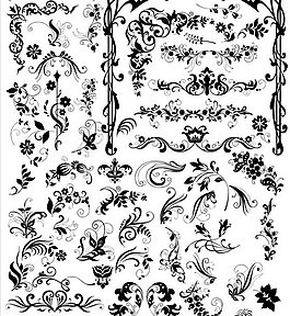 花纹花边矢量素材
