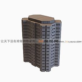 3D住宅楼模型