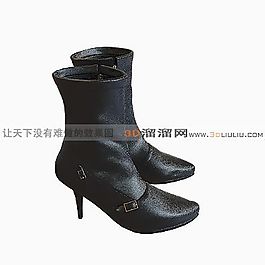 3D女靴鞋模型
