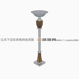 3D水晶落地灯模型