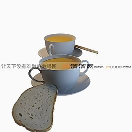 3D奶茶模型