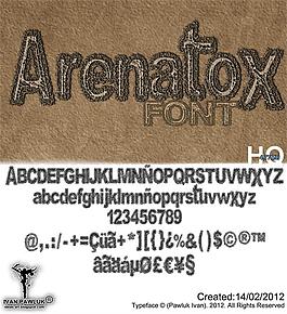 arenatox字体的字体