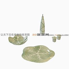 3D盘子模型
