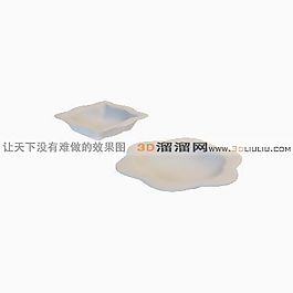 3D盘子模型