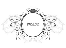 花卉矢量葡萄酒标签