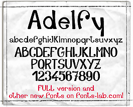 adelfy_free-version字体